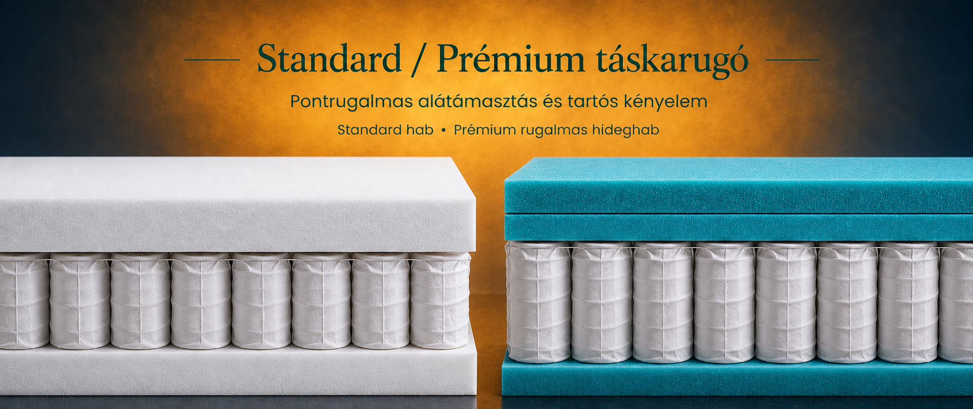 Standard / Prémium táskarugó: pontrugalmas kényelem minden mozdulatnál