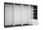 Box gardrób magasfényű betéttel