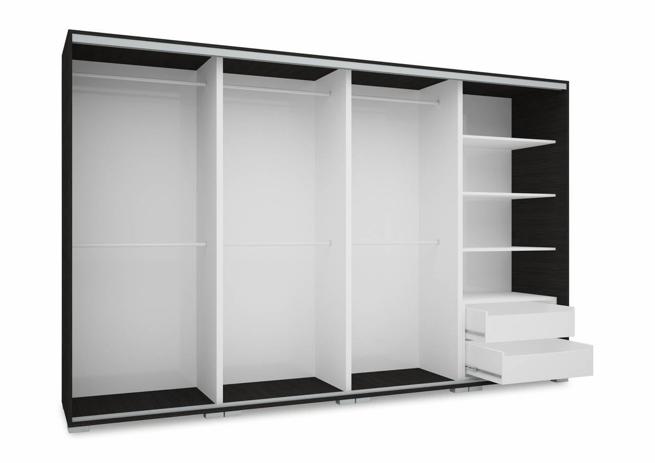 Box gardrób magasfényű betéttel