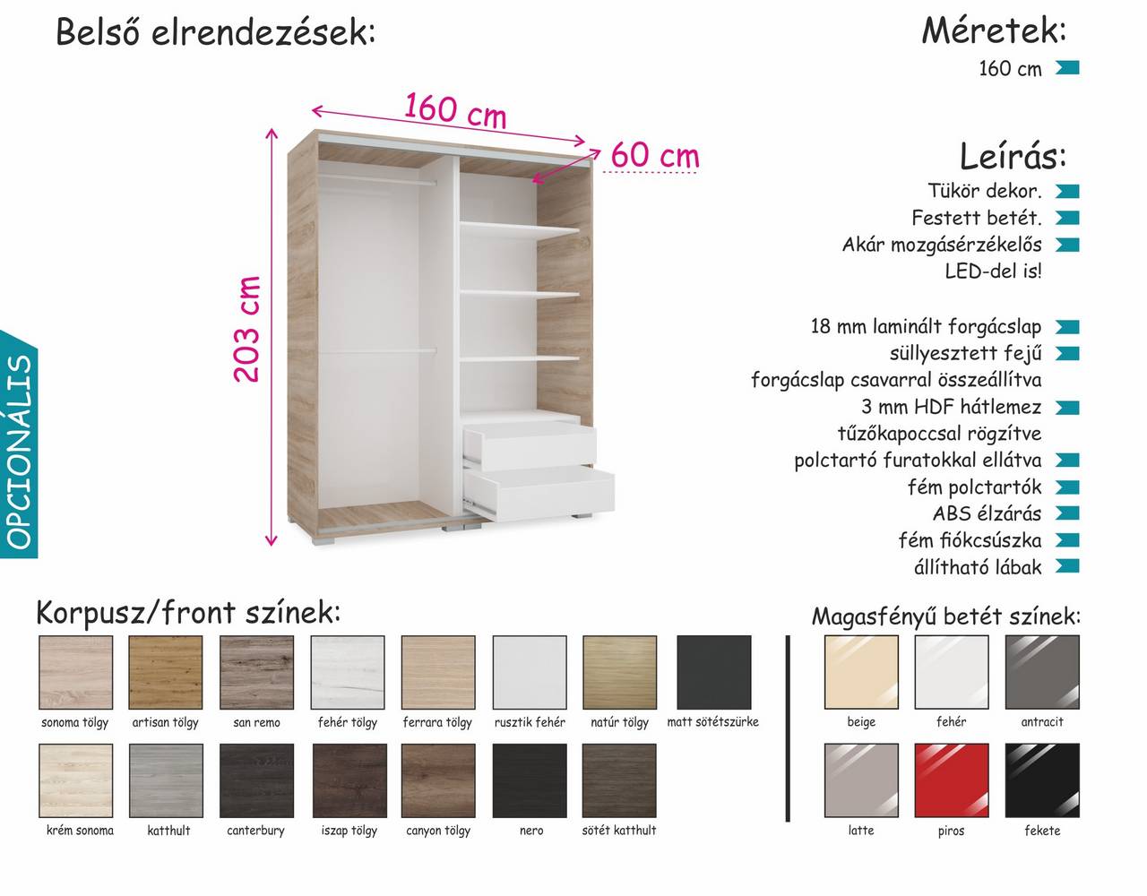 Belgamo gardrób