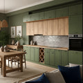 Hanna konyha - Bali green, Oak craft gold