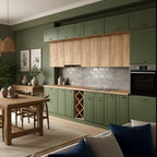 Hanna konyha - Bali green, Oak craft gold