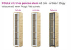 Polina vitrines polcos elem