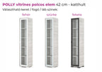 Polina vitrines polcos elem
