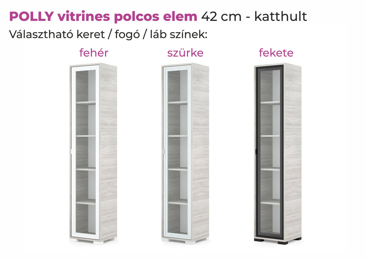 Polina vitrines polcos elem