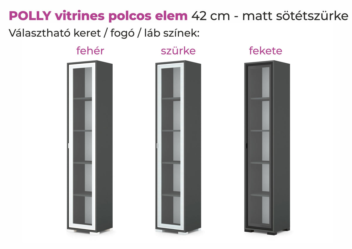 Polina vitrines polcos elem