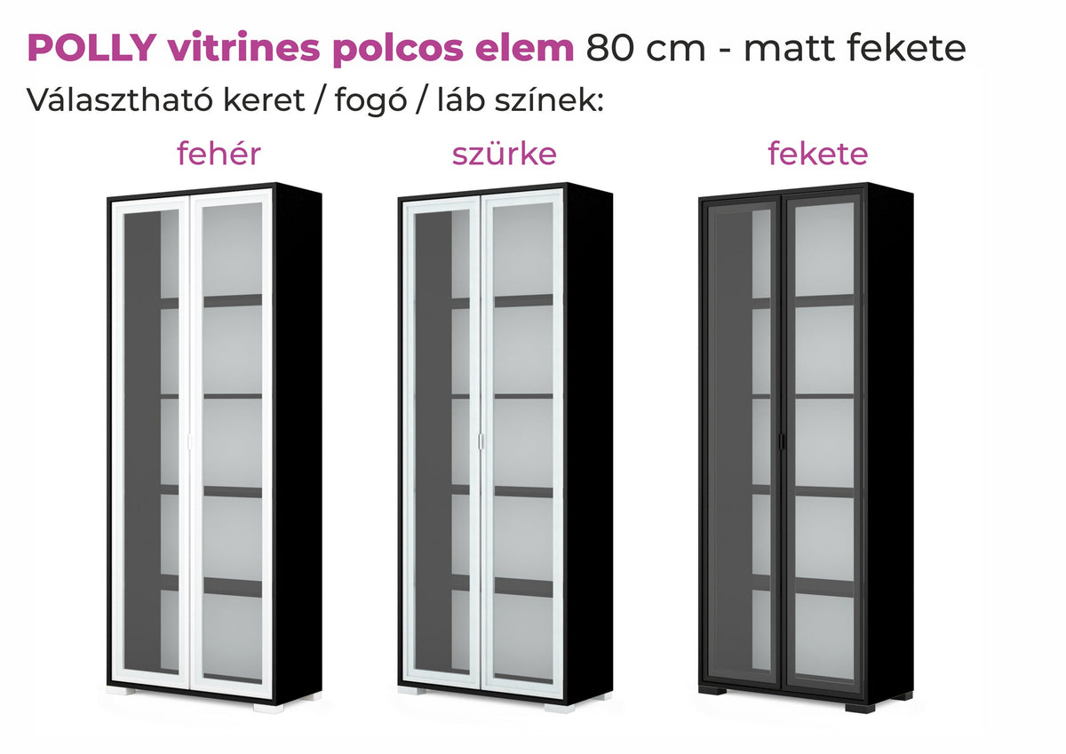 Polina vitrines polcos elem