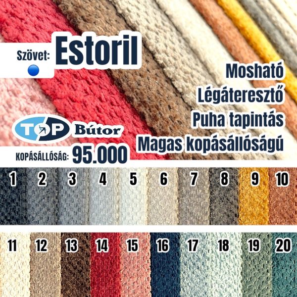Estoril szövet 🔵