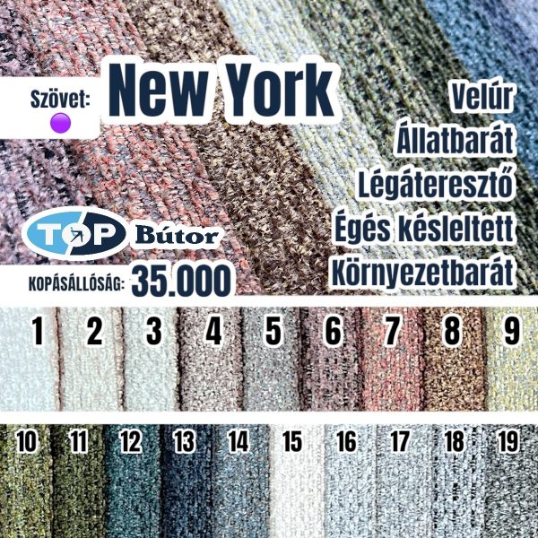New York szövet 🟣